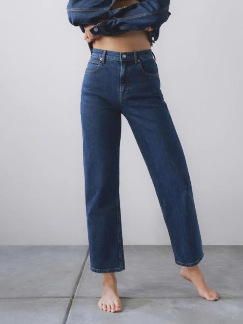 Everlane Women's Size 28L The Way High Vintage Indigo Jeans 28.5 in Inseam NEW